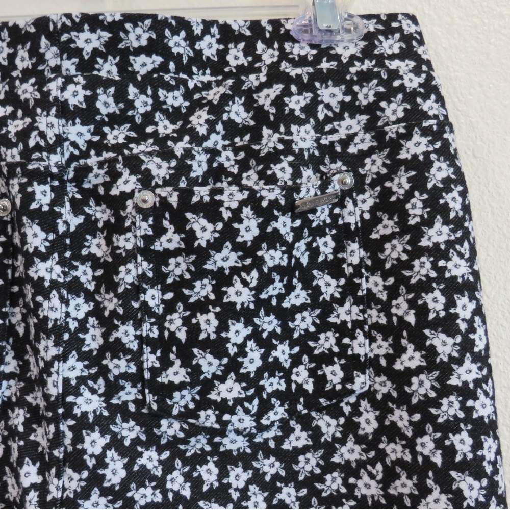 MICHAEL Michael Kors Women's Floral-Print Leggings SZ Large - Picture 7 of 11